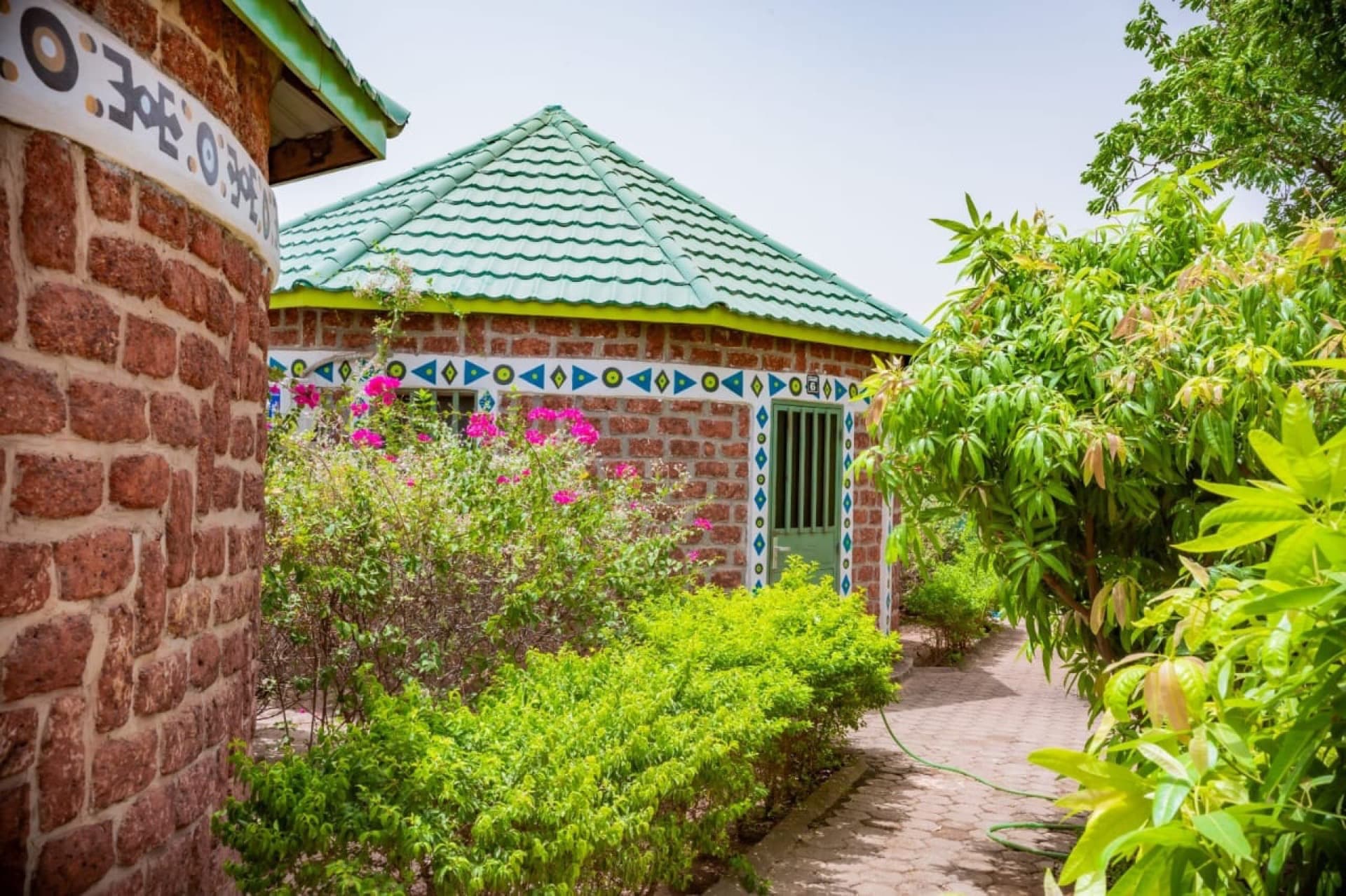 Bungalow rond en pierre